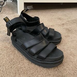 Black Dr. Martens Strappy Sandals